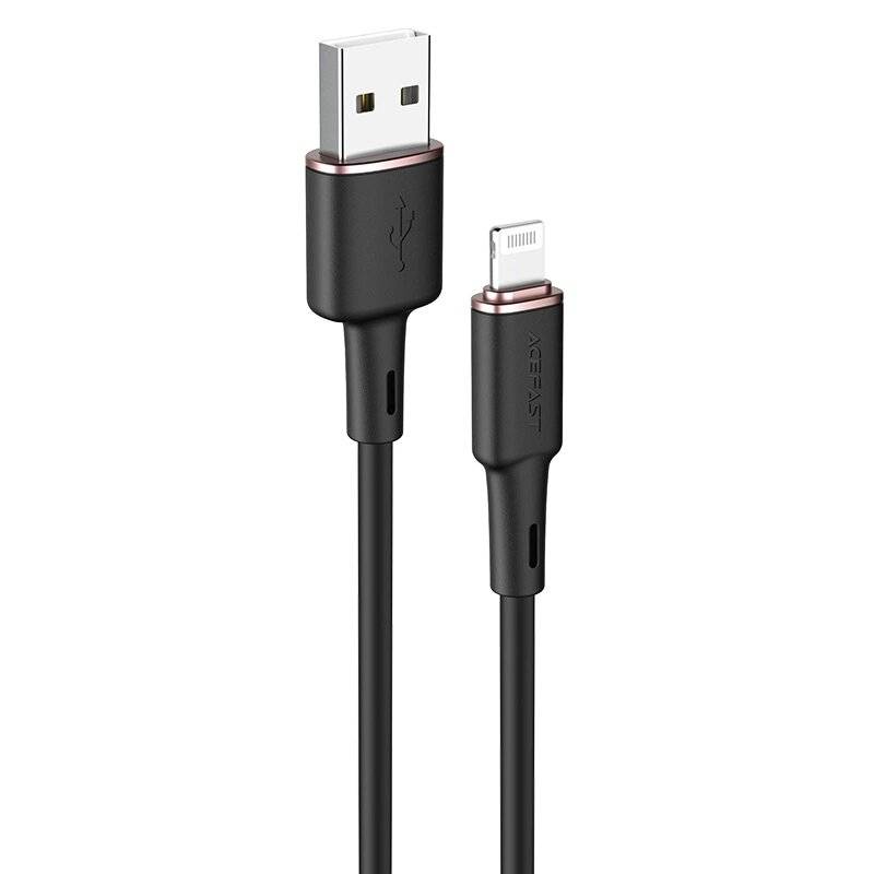 Acefast Kabel MFI USB - Lightning 1,2m, 2,4A schwarz C2-02
