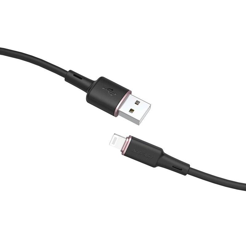 Acefast Kabel MFI USB - Lightning 1,2m, 2,4A schwarz C2-02