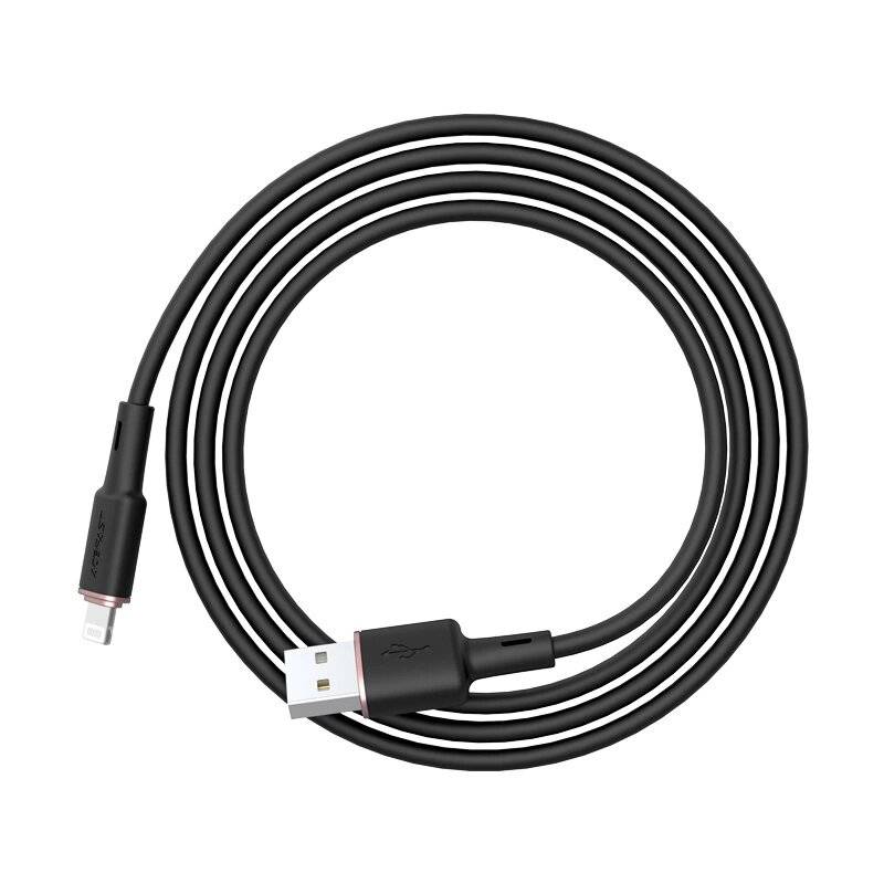 Acefast Kabel MFI USB - Lightning 1,2m, 2,4A schwarz C2-02