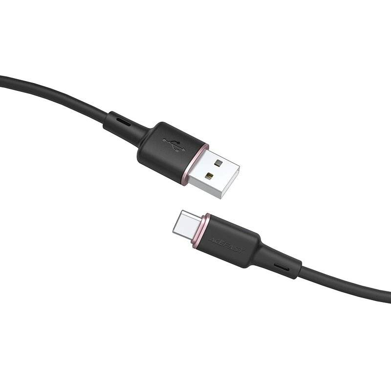 Acefast USB-Kabel - USB Typ C 1,2 m, 3 A schwarz C2-04
