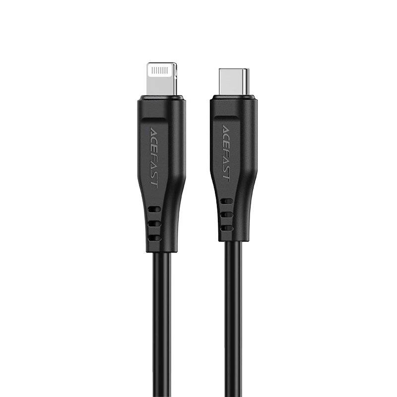 Acefast Kabel MFI USB Typ C - Lightning 1,2m, 30W, 3A schwarz C3-01
