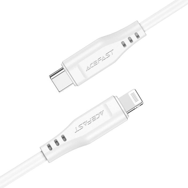 Acefast Kabel MFI USB Typ C - Lightning 1,2m, 30W, 3A schwarz C3-01