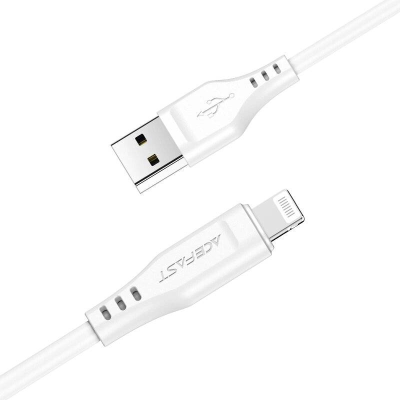 Acefast Kabel MFI USB - Lightning 1,2m, 2,4A schwarz C3-02