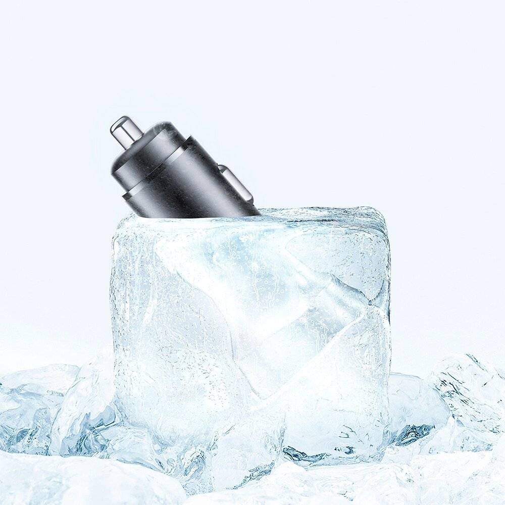 Acefast Autoladegerät 72W, 2x USB Typ C, PPS, Power Delivery, Quick Charge 3.0, AFC, FCP schwarz