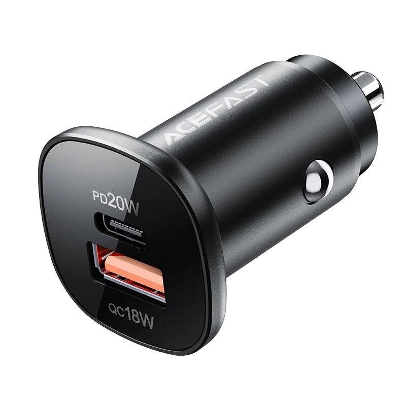 Acefast Autoladegerät 38W USB Typ C / USB, PPS, Power Delivery, Quick Charge 3.0, AFC, FCP