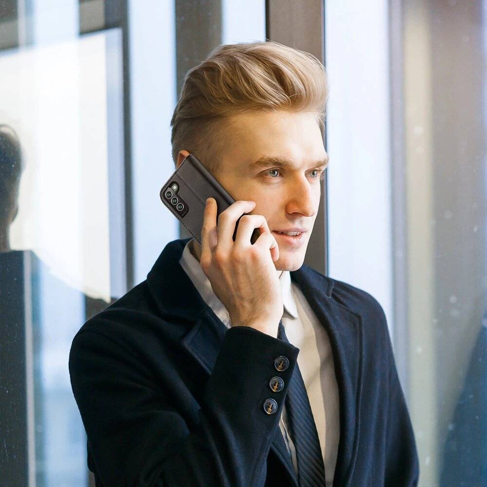 Dux Ducis Hivo Leather Flip Cover Echtleder Geldbörse Karten Dokumente Samsung Galaxy S22+ S22