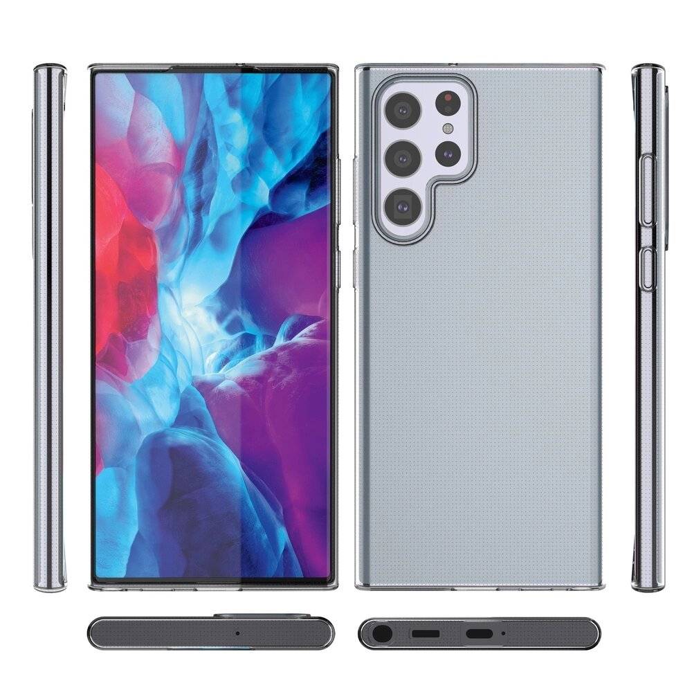 Ultraklare Gelabdeckung 0,5 mm Samsung Galaxy S22 Ultra Transparent