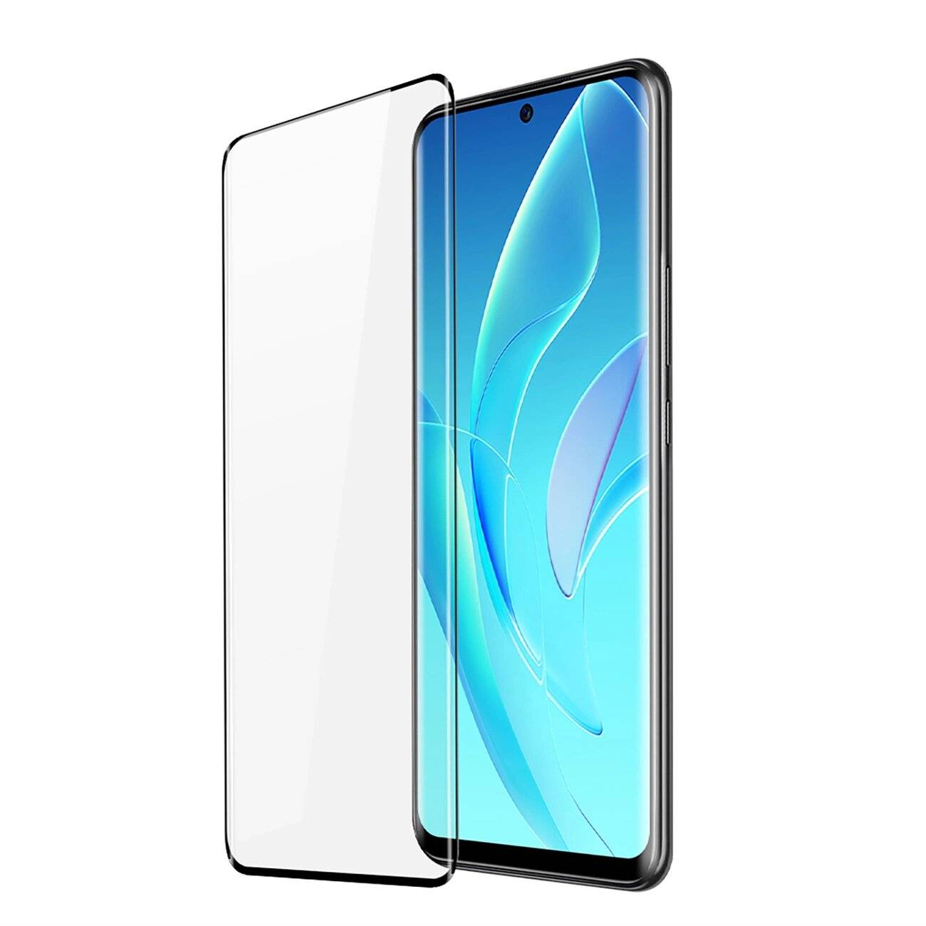 Dux Ducis Curved Glass Gehärtetes Glas Honor 60 Pro schwarzem Rahmen