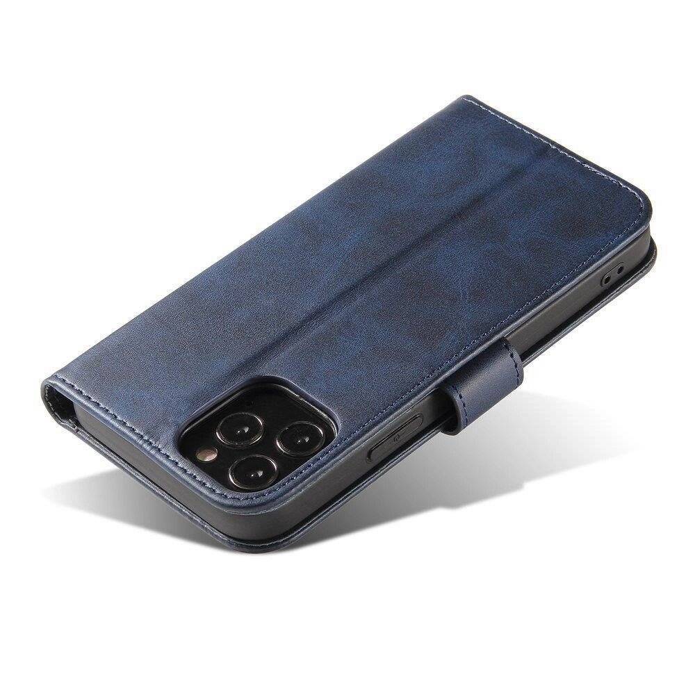 Magnet Case elegante Hülle Überschlag Standfunktion Samsung Galaxy A73 blau