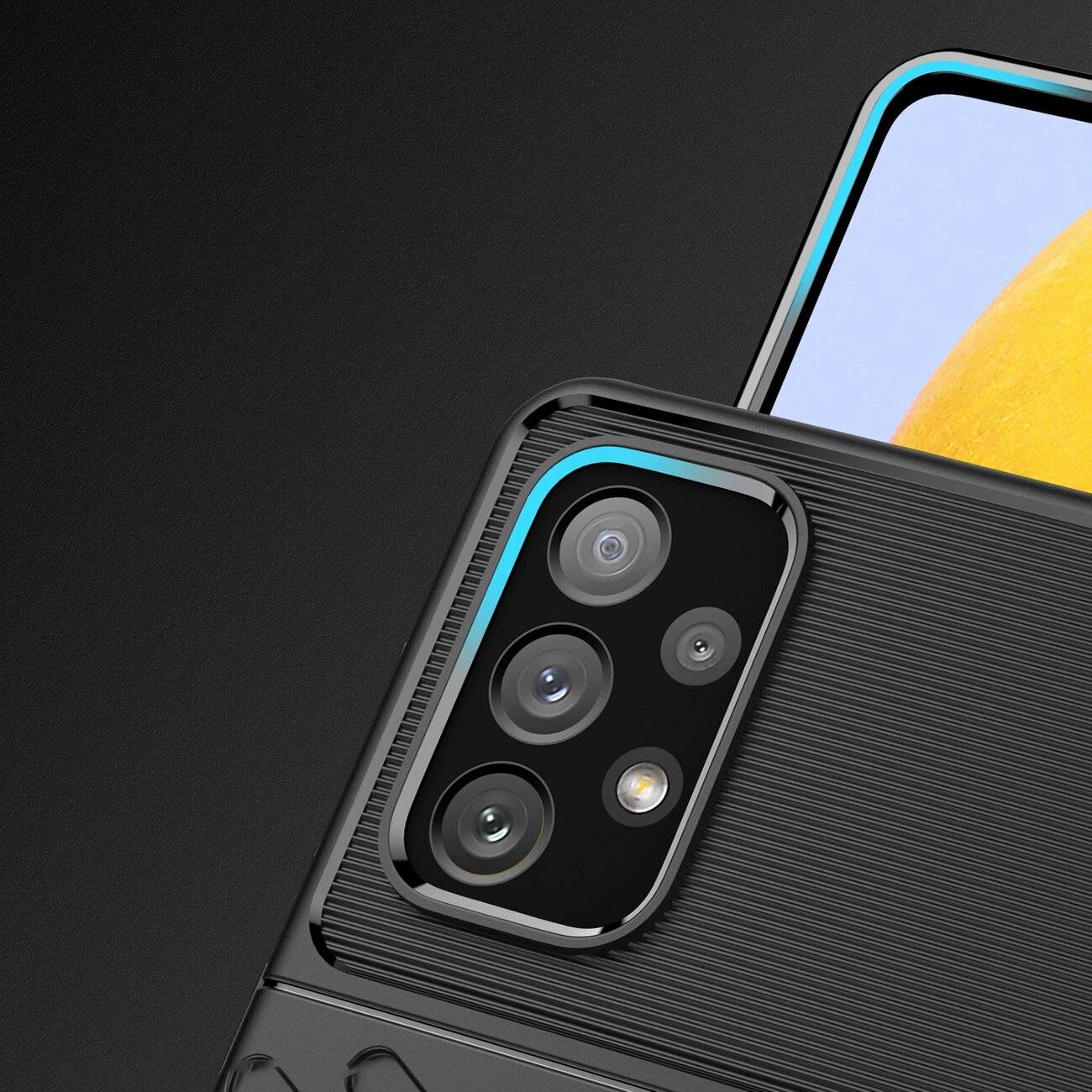 Thunder Case flexible gepanzerte Hülle Samsung Galaxy A73 schwarz