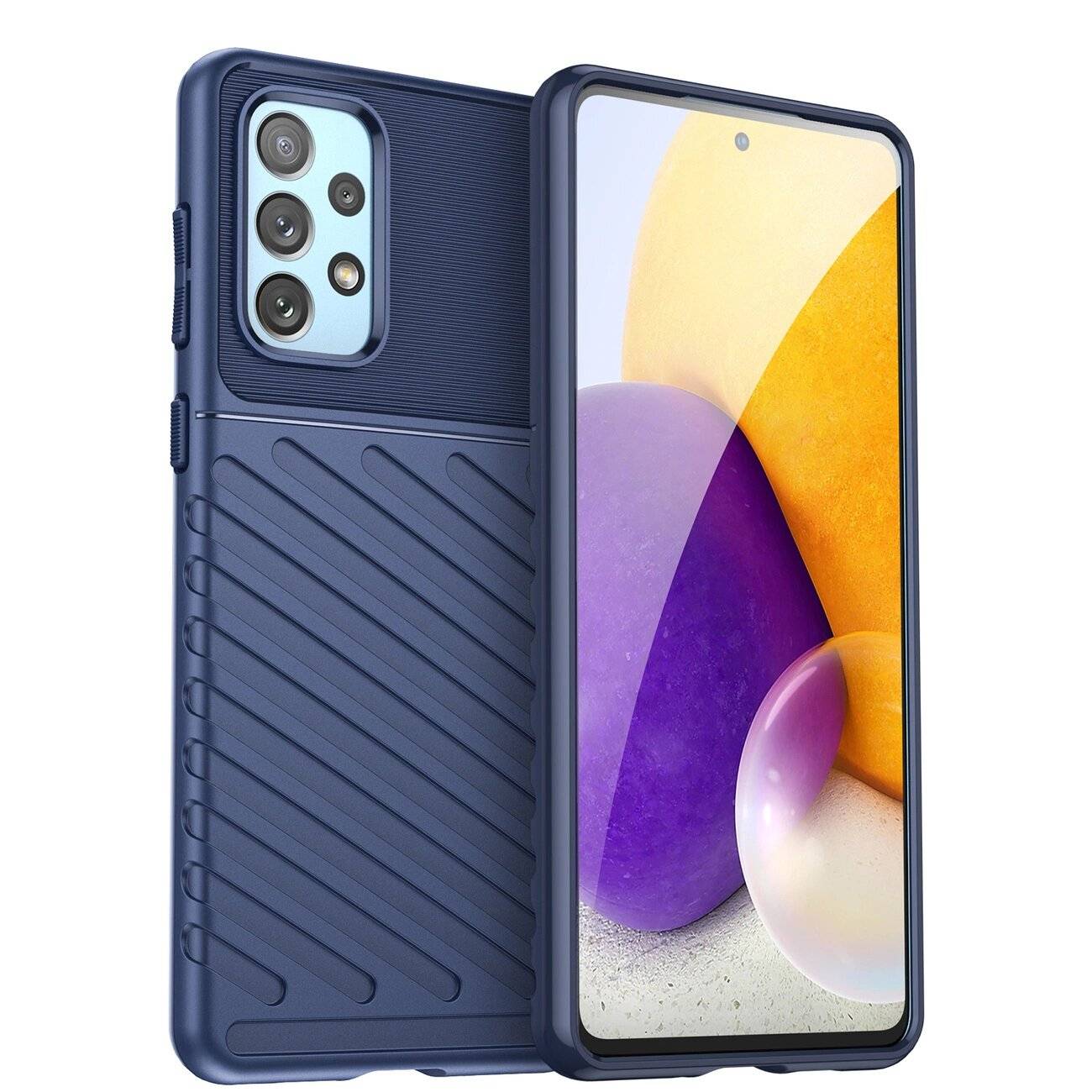 Thunder Case flexible gepanzerte Hülle Samsung Galaxy A73 blau