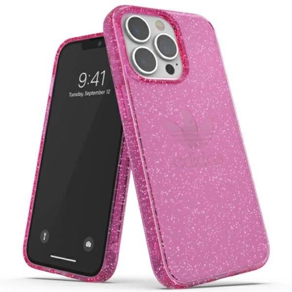 Adidas OR Protective iPhone 13 Pro / 6,1" Clear Case Glitter różowy/pink 47121