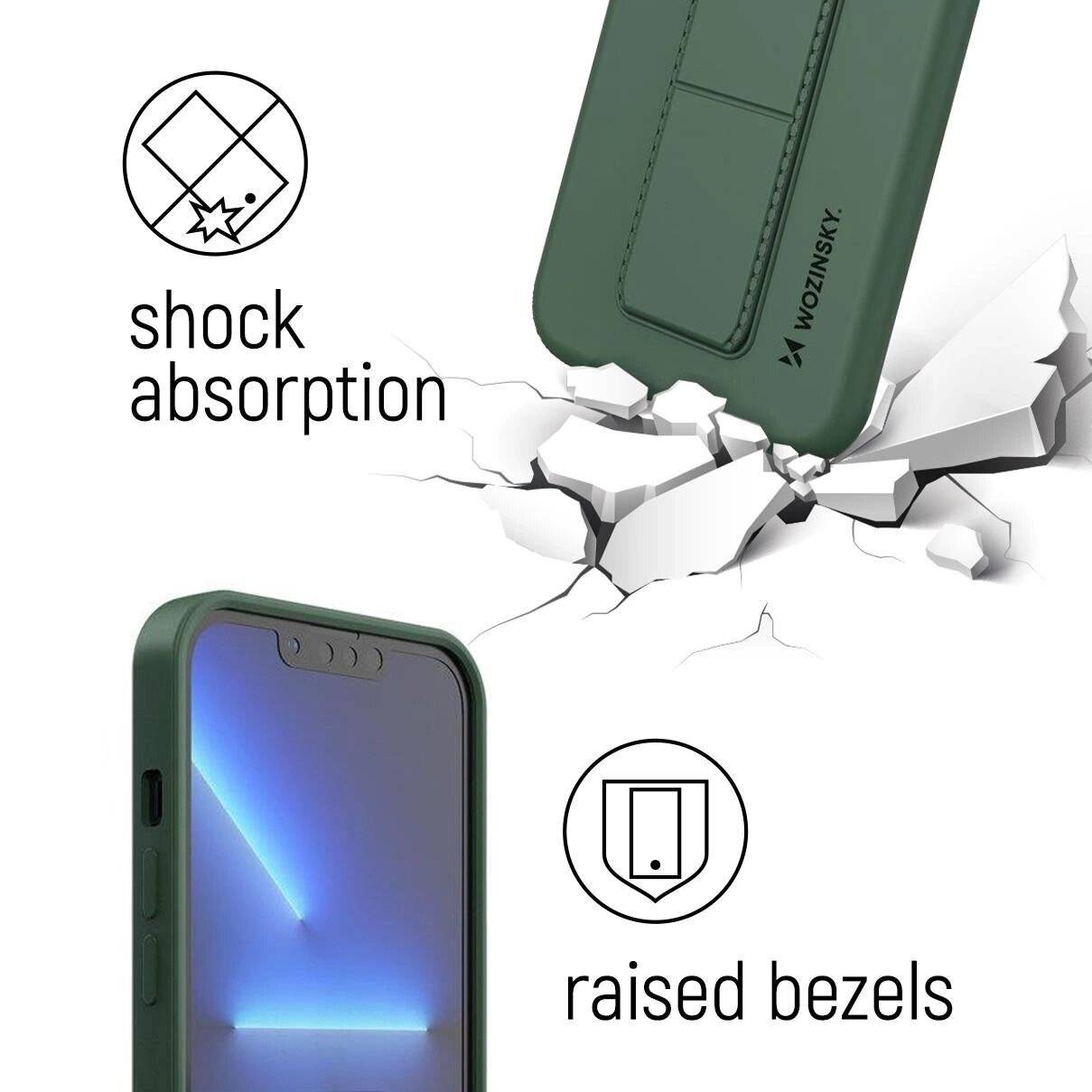 Wozinsky Kickstand Case Silikon Standhülle Samsung Galaxy A73 marineblau