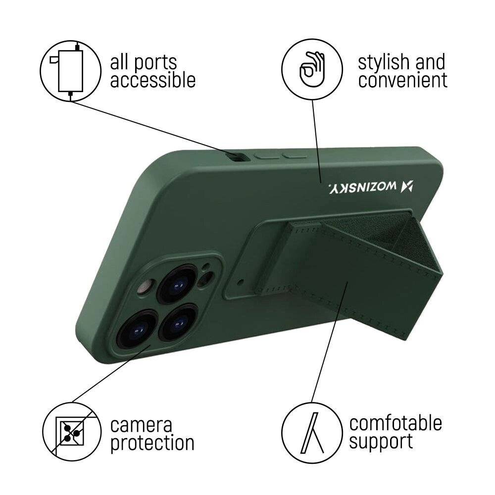 Wozinsky Kickstand Case Silikon Standhülle Samsung Galaxy A73 marineblau