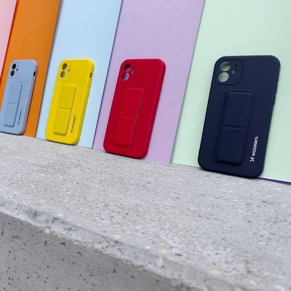 Wozinsky Kickstand Case Silikon-Ständerabdeckung Xiaomi Redmi 10 Marineblau
