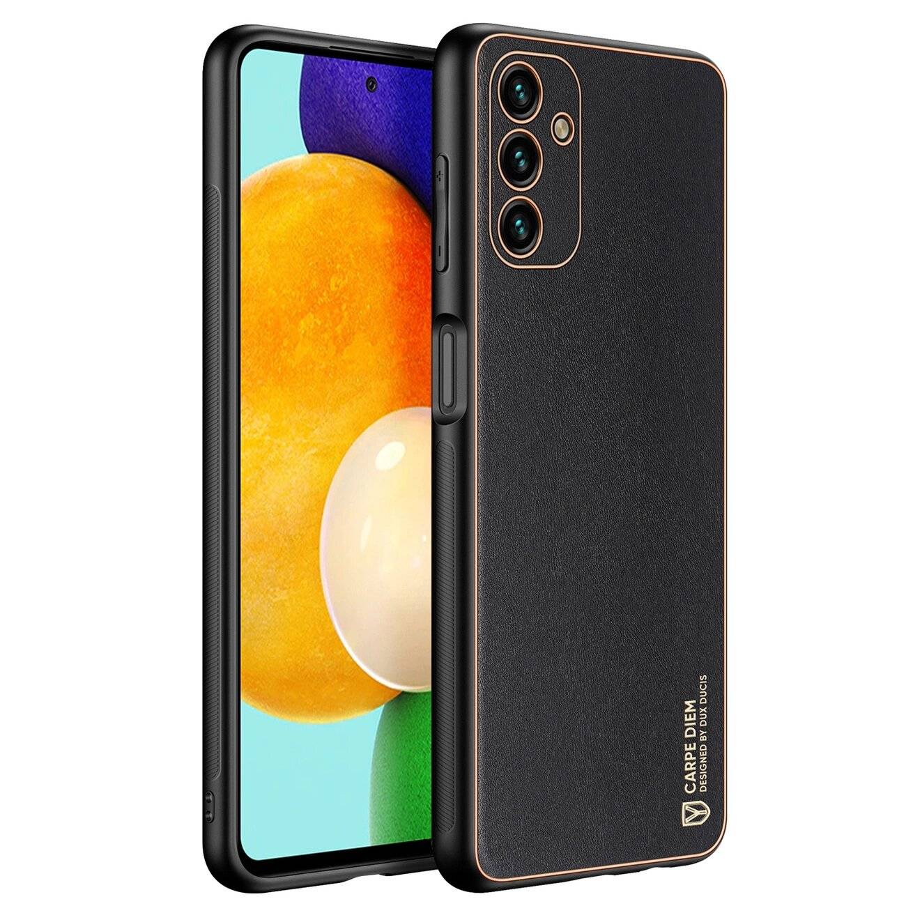 Dux Ducis Yolo elegante Hülle ökologischem Leder Samsung Galaxy A13 5G schwarz