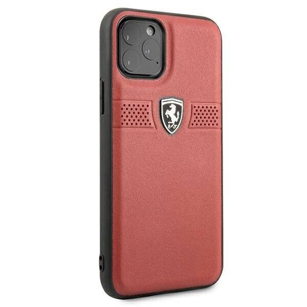 Ferrari FEOBAHCN58RE iPhone 11 Pro 5.8″ rot/rot Hardcase Off Track Leder