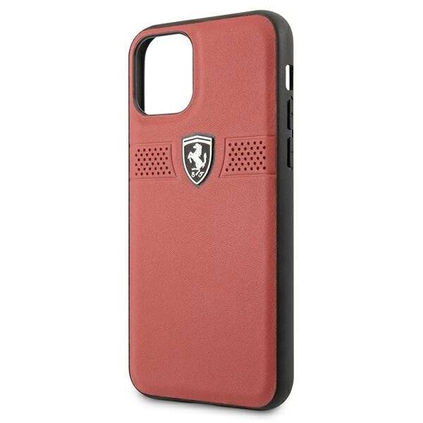 Ferrari FEOBAHCN58RE iPhone 11 Pro 5.8″ rot/rot Hardcase Off Track Leder