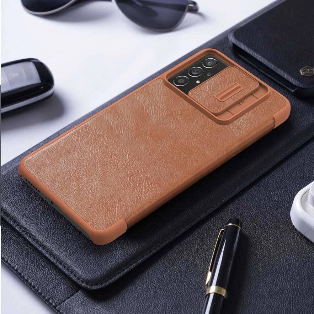 Nillkin Qin Lederholsterhülle Samsung Galaxy A73 schwarz