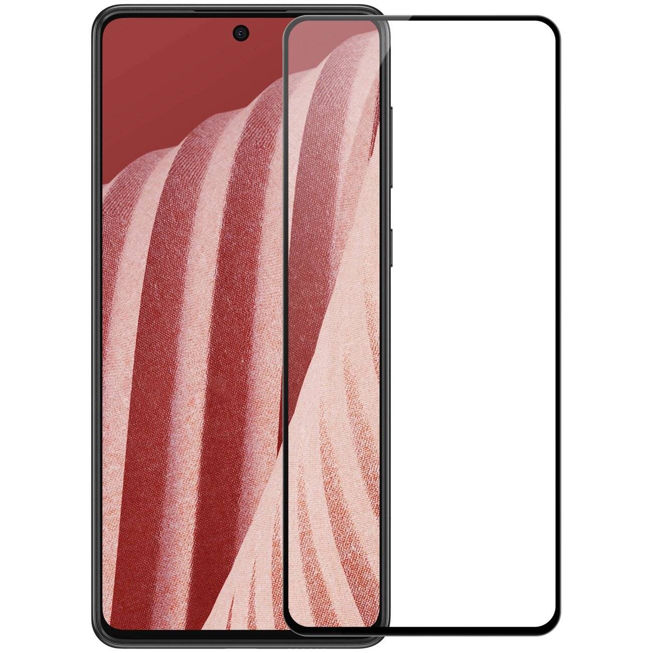 Nillkin CP+PRO ultradünnes Vollbild-Hartglas 0,2 mm Rahmen 9H Samsung Galaxy A73 schwarz
