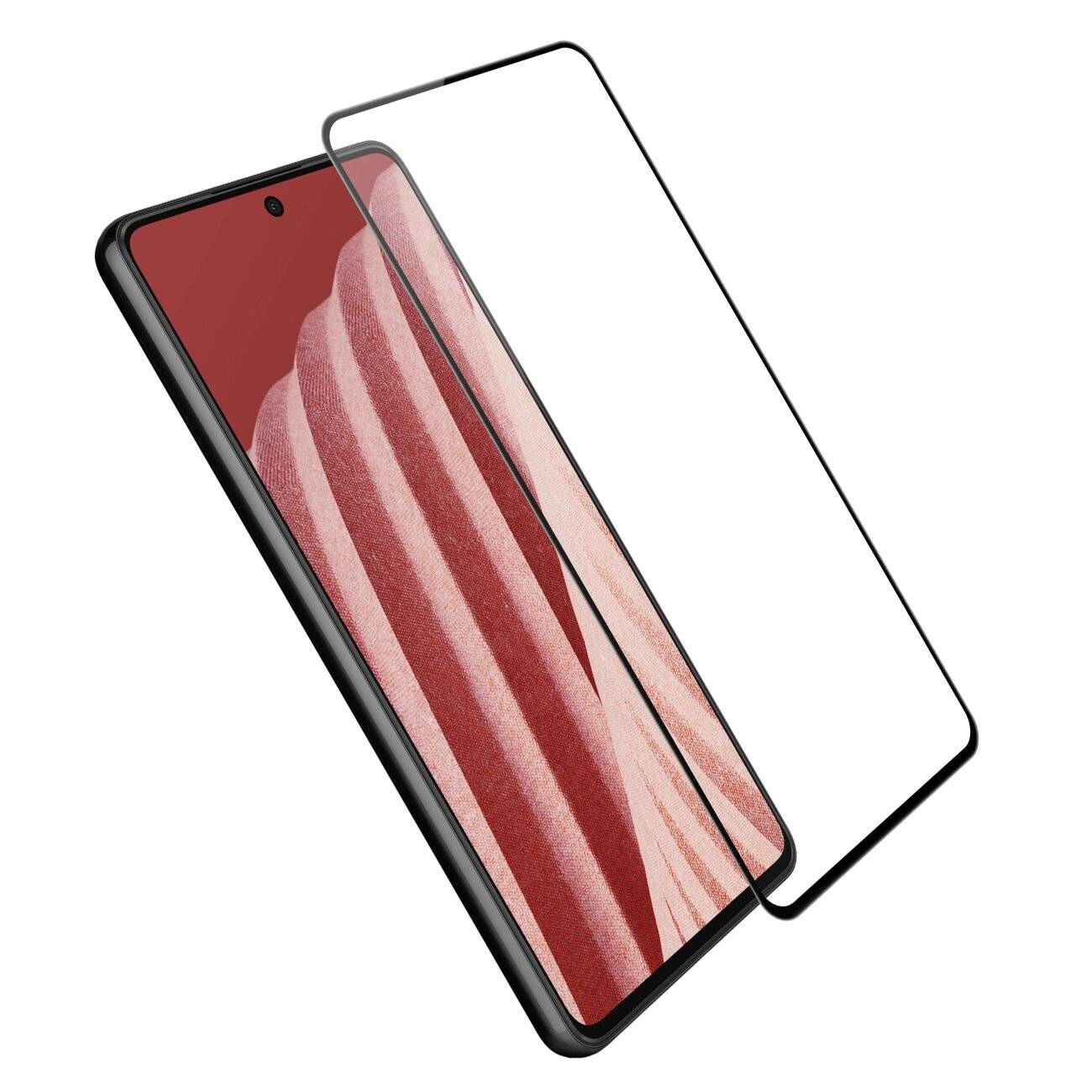 Nillkin CP+PRO ultradünnes Vollbild-Hartglas 0,2 mm Rahmen 9H Samsung Galaxy A73 schwarz