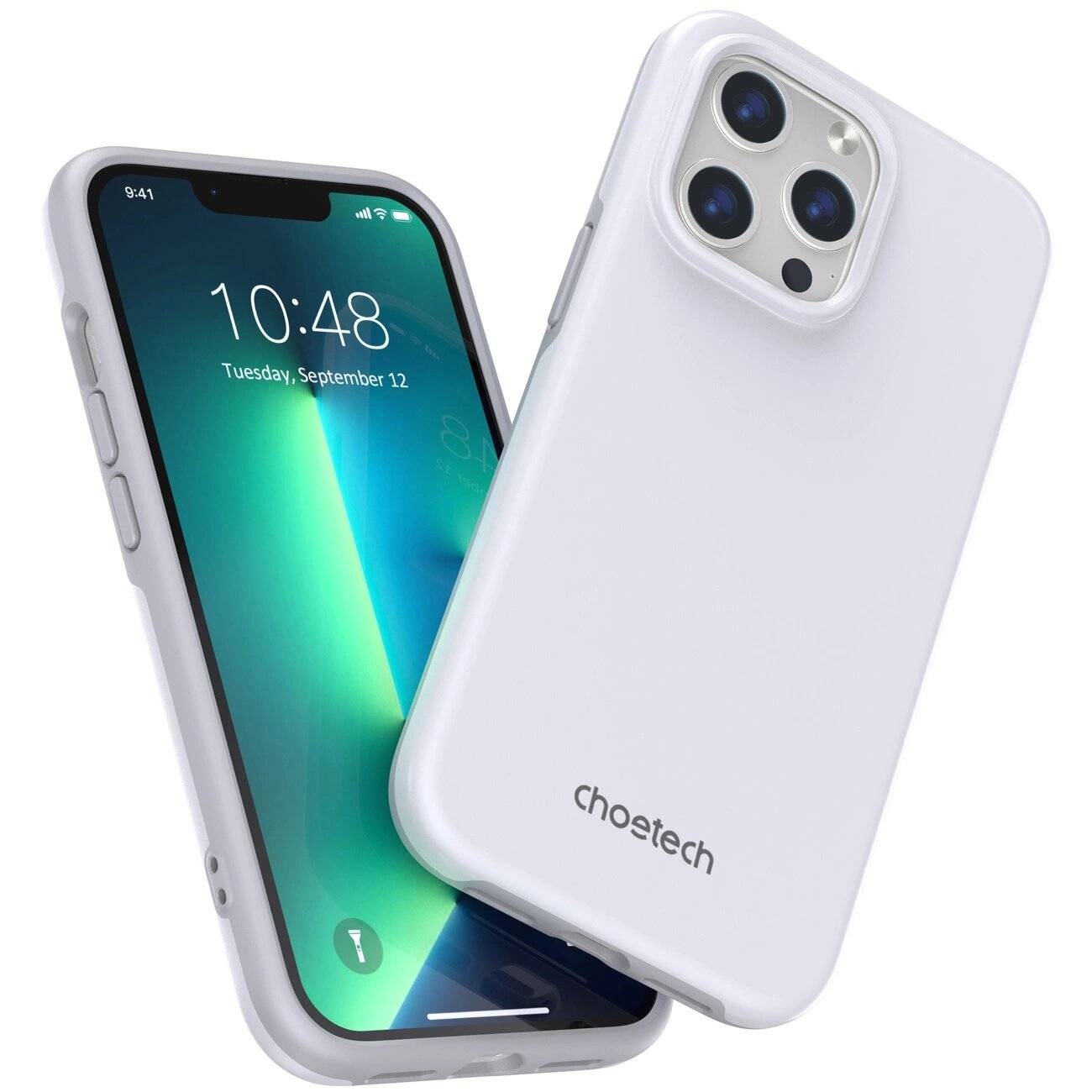Choetech MFM Anti-Drop Case für iPhone 13 Pro, Weiß, PC0113-MFM-WH