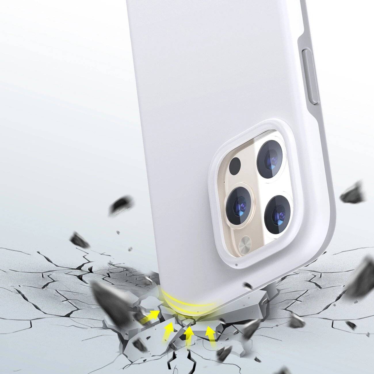 Choetech MFM Anti-Drop Case für iPhone 13 Pro, Weiß, PC0113-MFM-WH