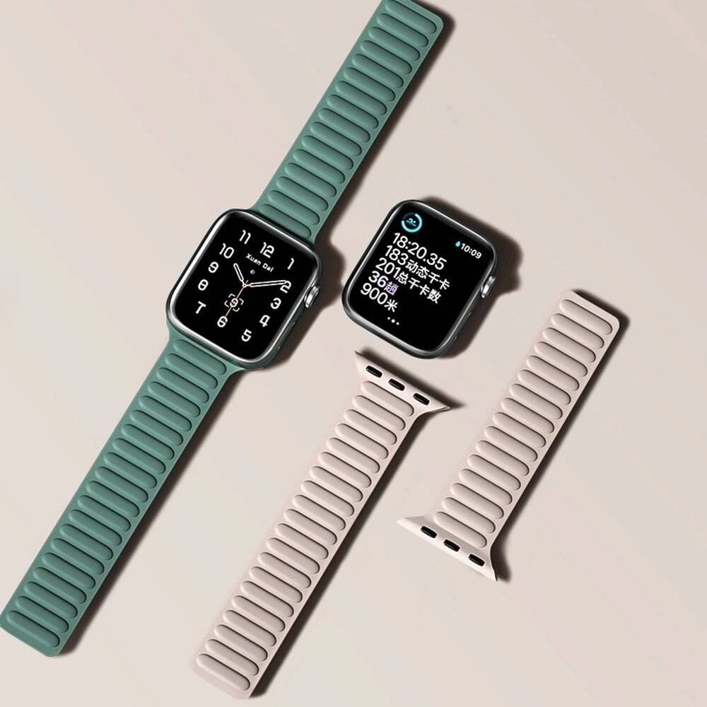 Magnetarmband Apple Watch 45 mm, Rot