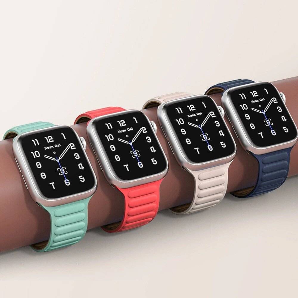 Magnetarmband Apple Watch 45 mm, Rot