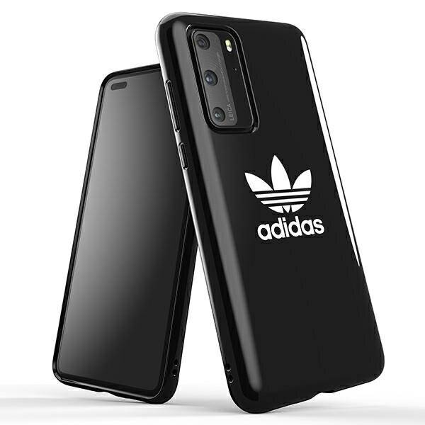Zwei schlanke schwarze Smartphones mit dualen Rückkameras, eines mit dem Adidas-Logo in Weiß. Beide Telefone haben reflektierende Oberflächen.
