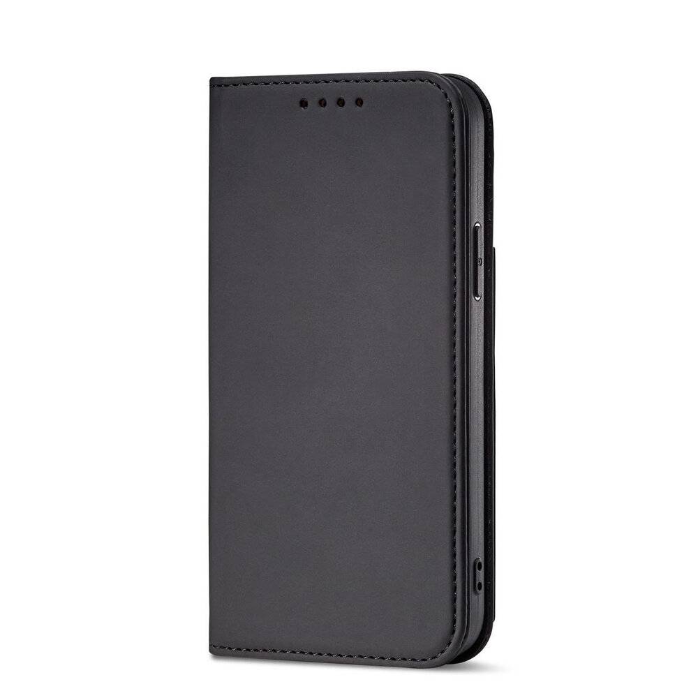 Magnetkartenhülle iPhone 12 Pro Tasche Kartenetui Kartenhalter Schwarz