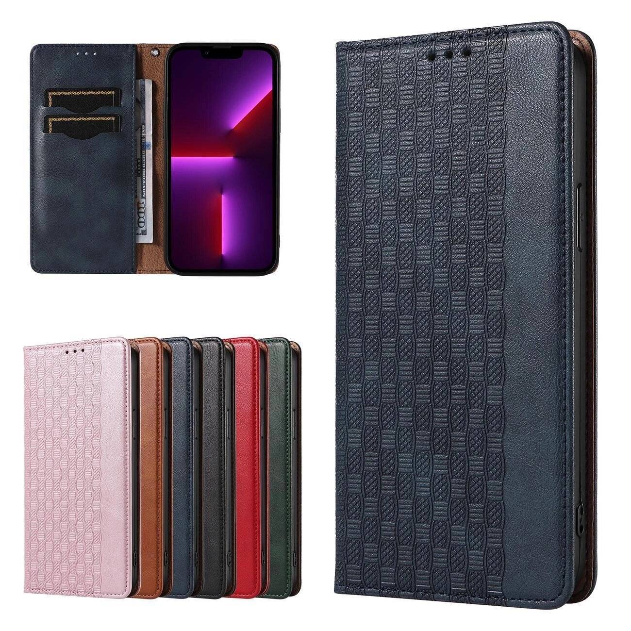 Magnet Strap Case iPhone 13 Pro Pouch Wallet + Mini Lanyard Pendant Blau