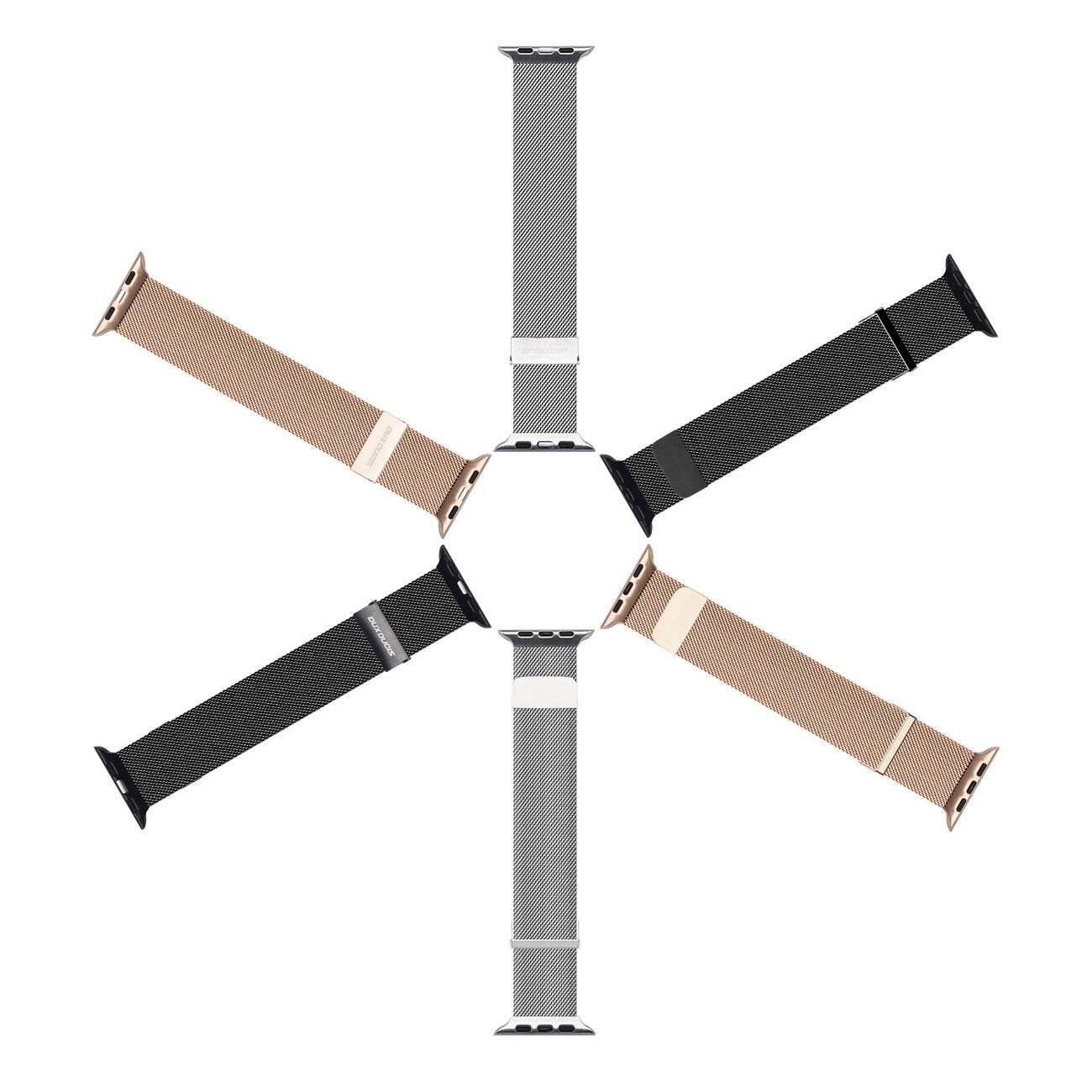 Dux Ducis Magnetarmband Watch Ultra / 9 8 7 6 5 4 3 2 SE 49 45 44 42 mm Magnetband silber