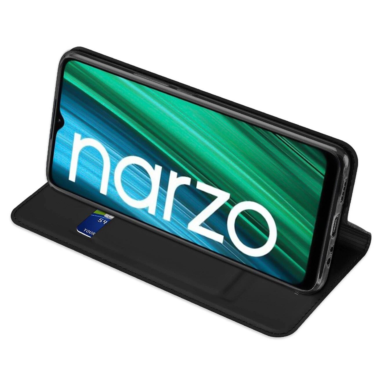 Dux Ducis Skin Pro Holster Cover Klappe Realme Narzo 50A schwarz