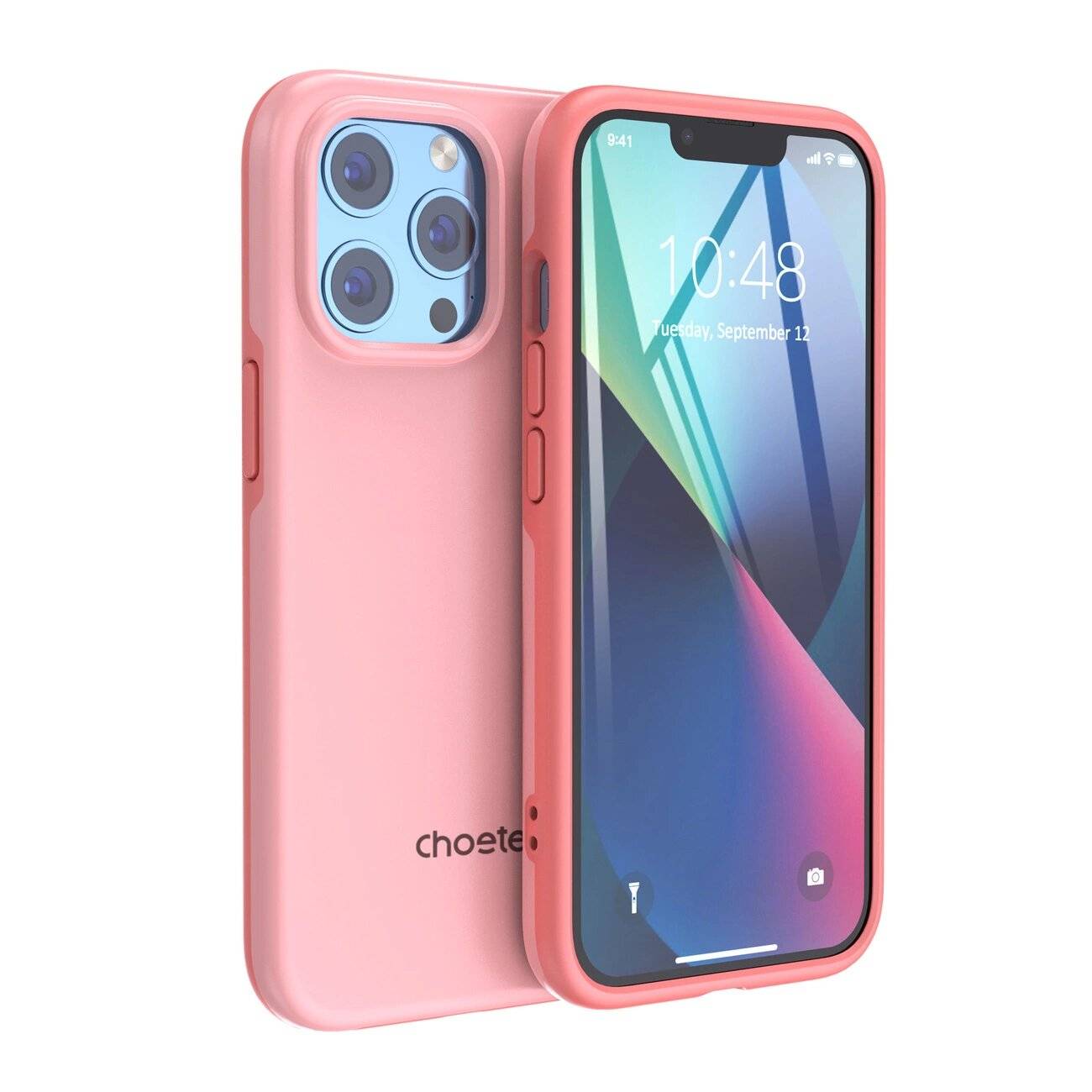 Choetech iPhone 13 Pro Schutzhülle, Made For MagSafe, Anti-Drop, Pink