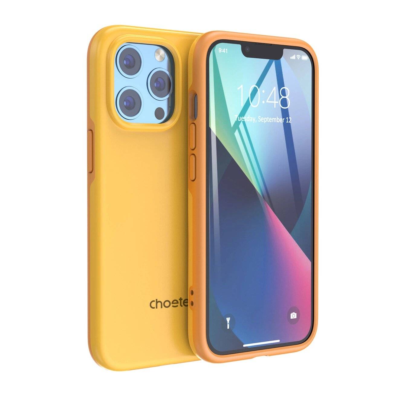 Choetech MFM Anti-Drop Case für iPhone 13 Pro Max, Orange, MagSafe zertifiziert