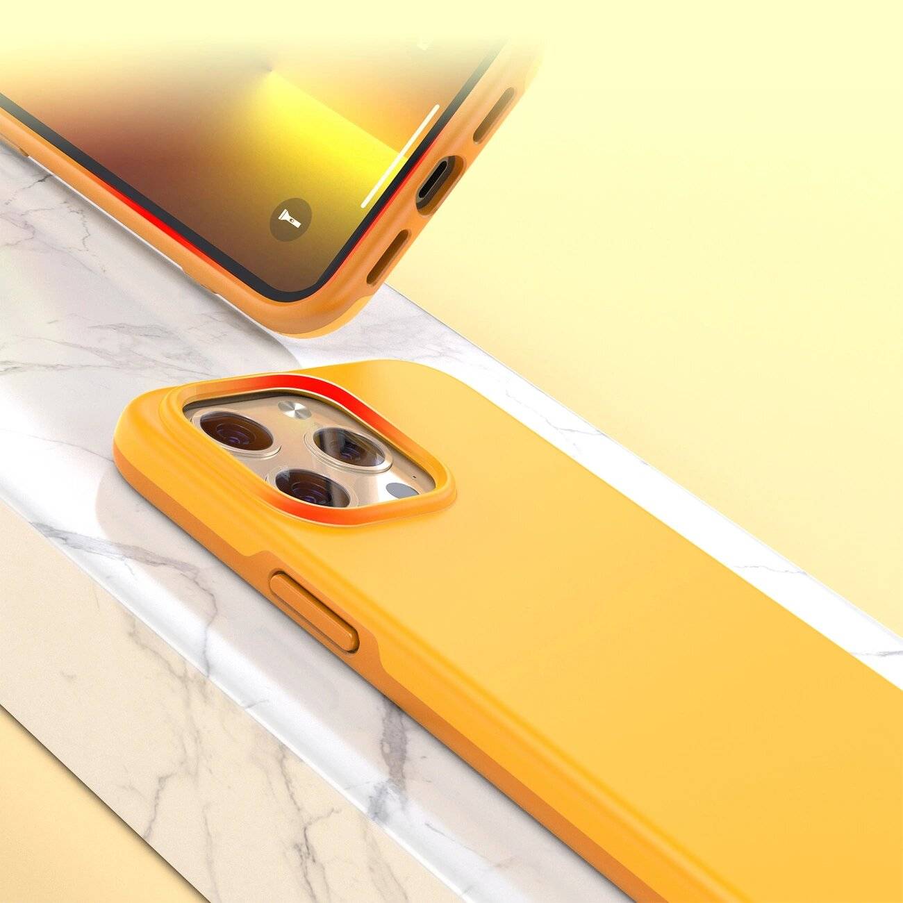 Choetech MFM Anti-Drop Case für iPhone 13 Pro Max, Orange, MagSafe zertifiziert