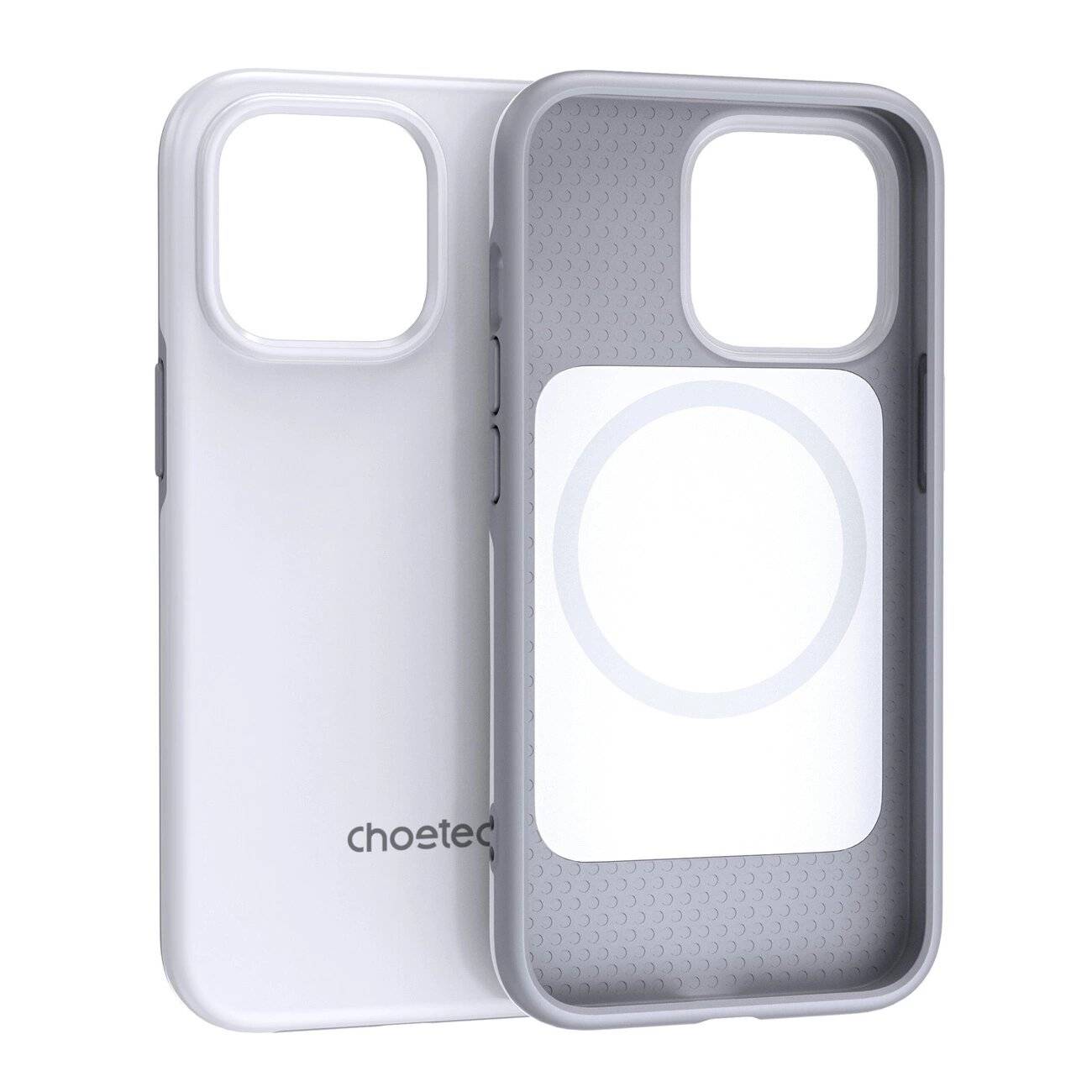 Choetech iPhone 13 Pro Max Case, MagSafe-zertifiziert, Anti-Drop, Weiß, PC0114-MFM-WH
