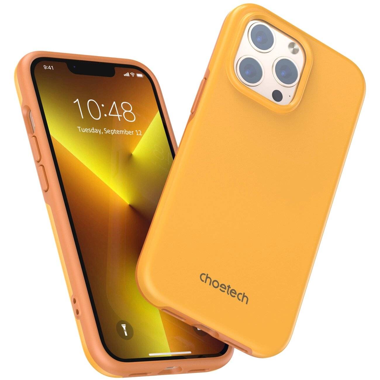 Choetech MFM Anti-Drop Case für iPhone 13 Pro Max, Orange, MagSafe zertifiziert