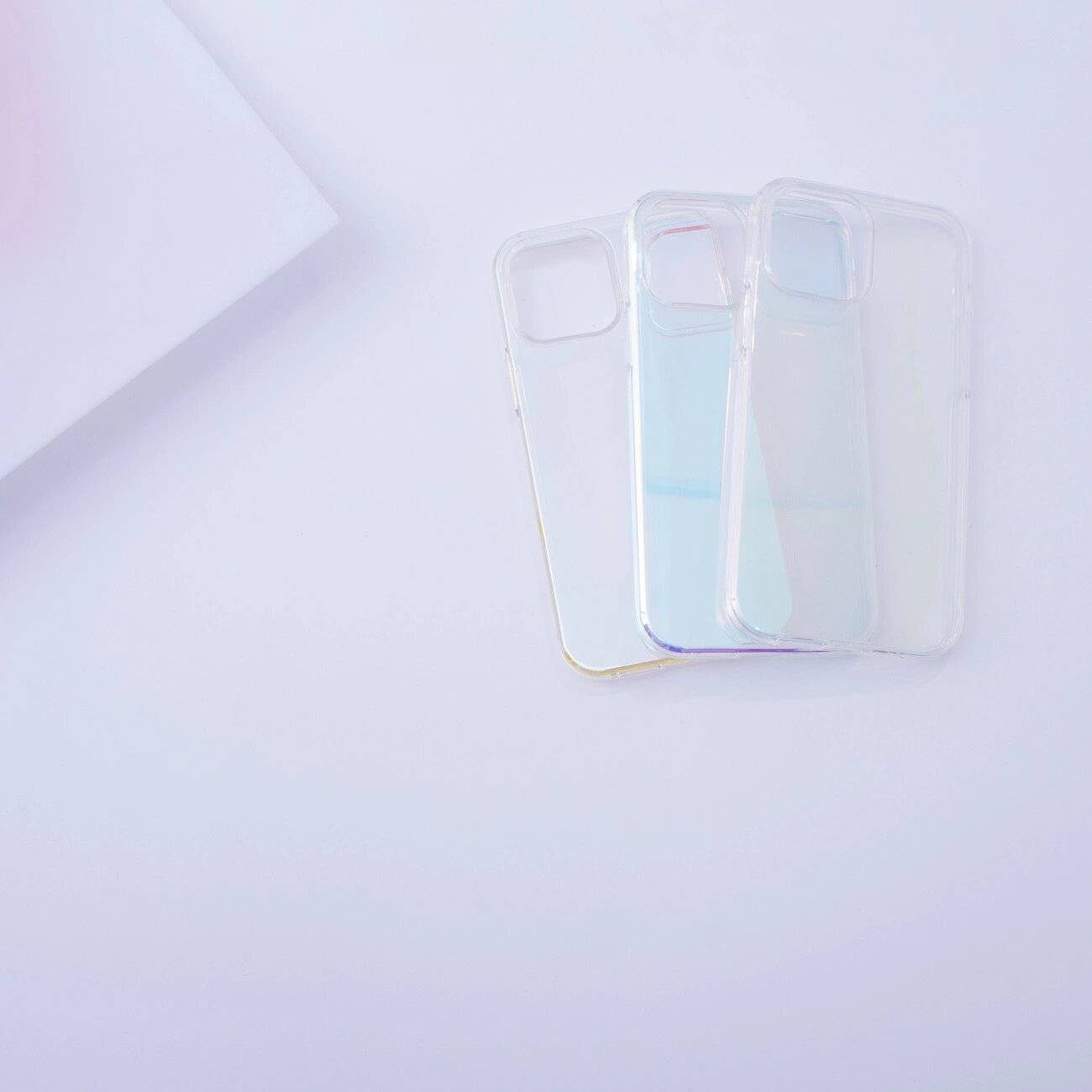 Aurora Case Hülle iPhone 13 Gel Neon Cover lila