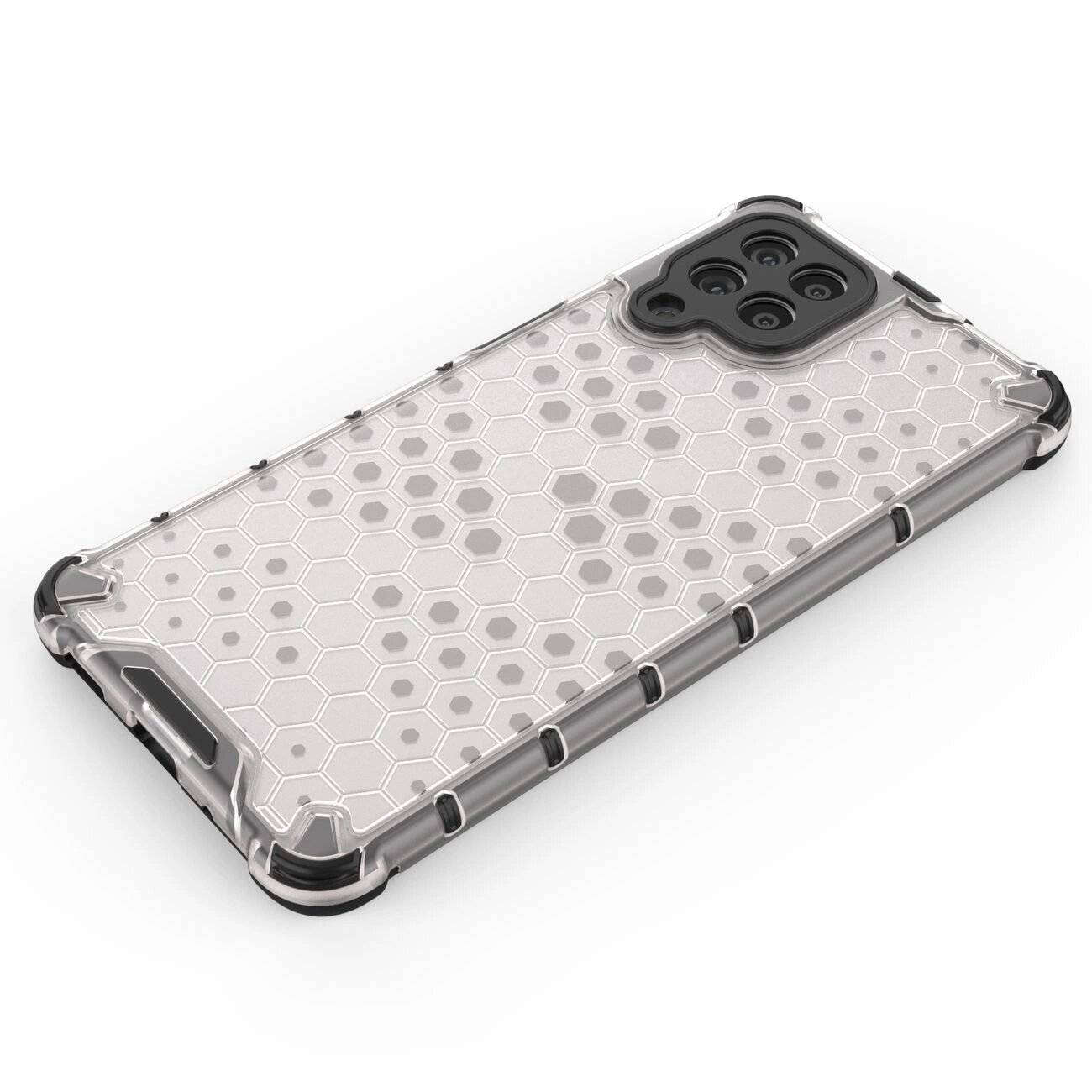 Gepanzerte Wabenhülle Gelrahmen Samsung Galaxy M53 5G transparent
