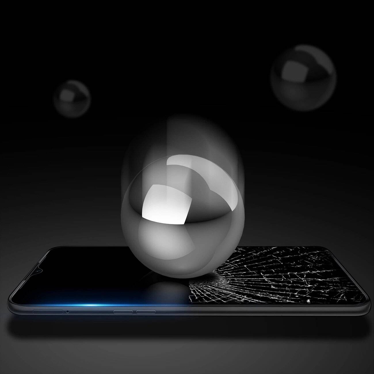 Dux Ducis 9D Tempered Glass Vollbild 9H Schutzglas Rahmen Realme C35 schwarz case friendly