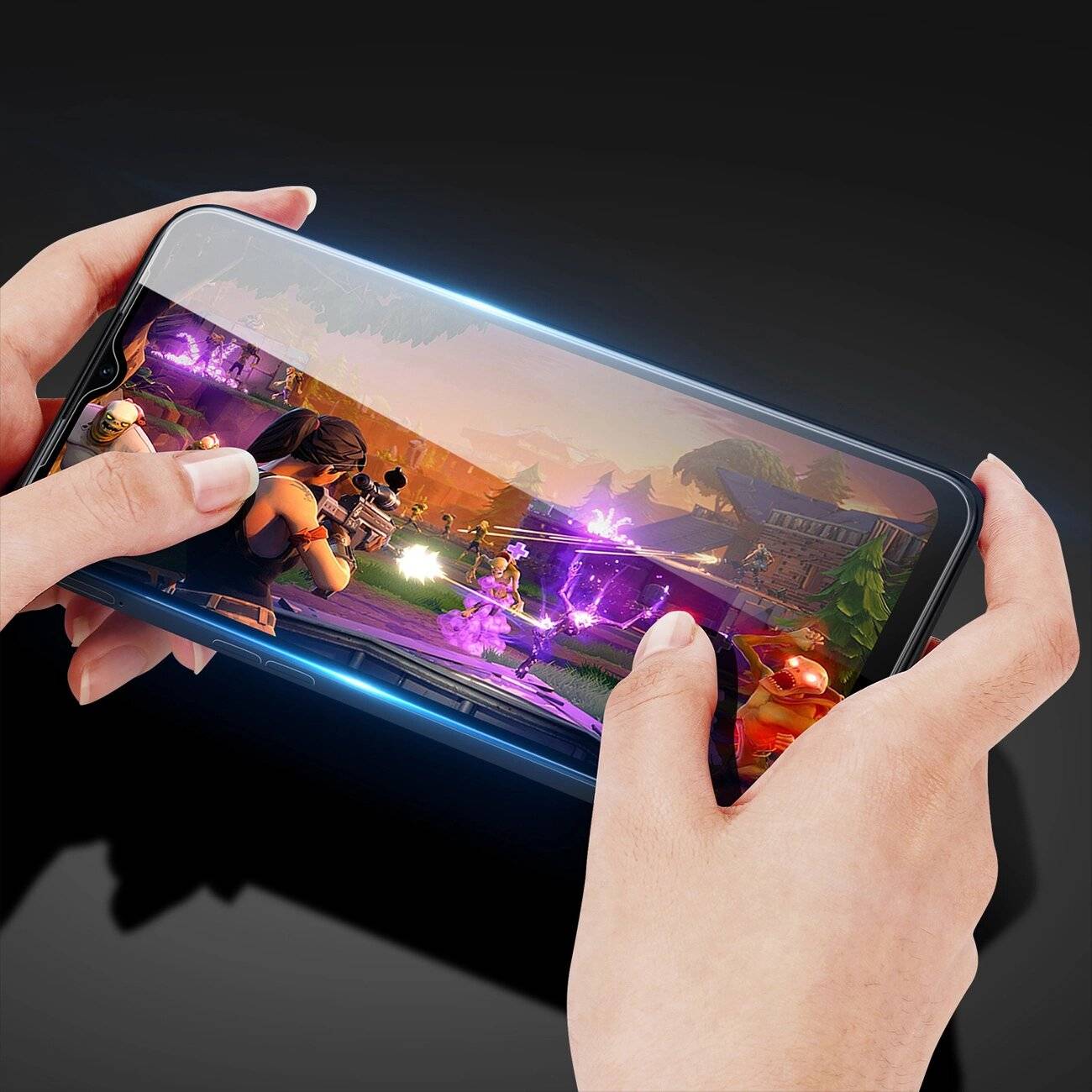 Dux Ducis 9D Tempered Glass Vollbild 9H Schutzglas Rahmen Realme C35 schwarz case friendly