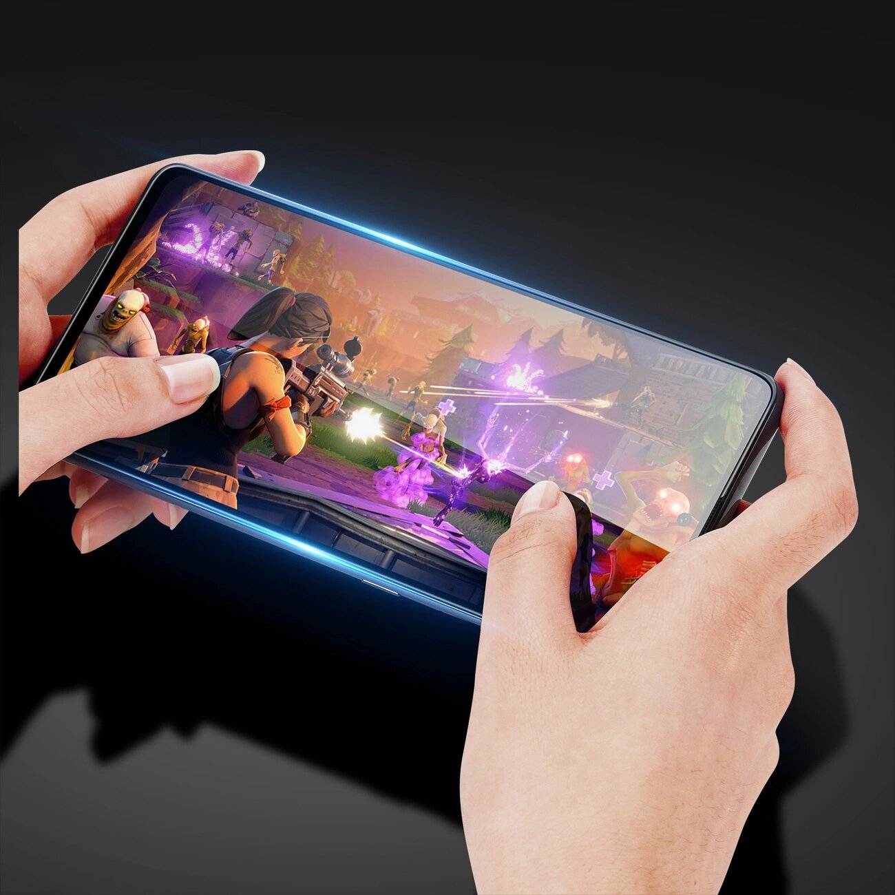 Dux Ducis 9D Displayschutzfolie gehärtetem Glas Realme GT Neo 3 9H schwarzem Rahmen