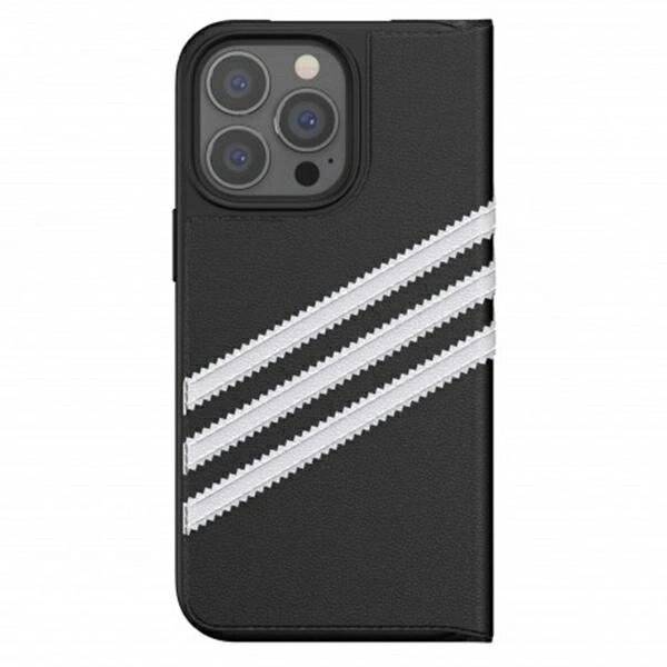 Adidas OR Booklet Case PU iPhone 13 Pro / 6,1" czarno biały/black white 47112