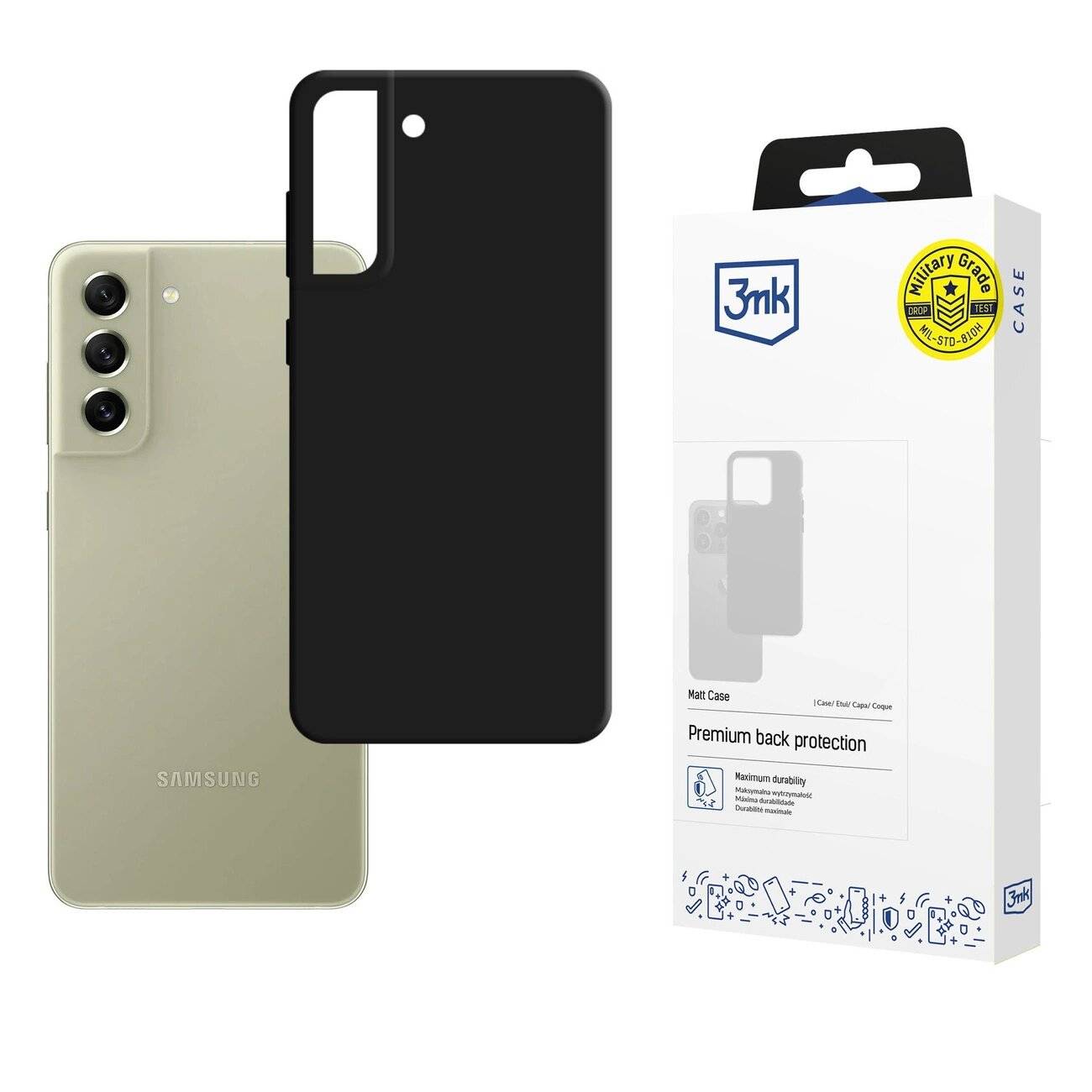 Samsung Galaxy S21 FE 5G - 3mk Mattes Gehäuse schwarz