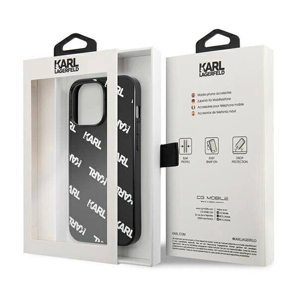 Karl Lagerfeld KLHCP13LPULMBK3 iPhone 13 Pro / 6.1" Hartschale schwarz/schwarz Allover