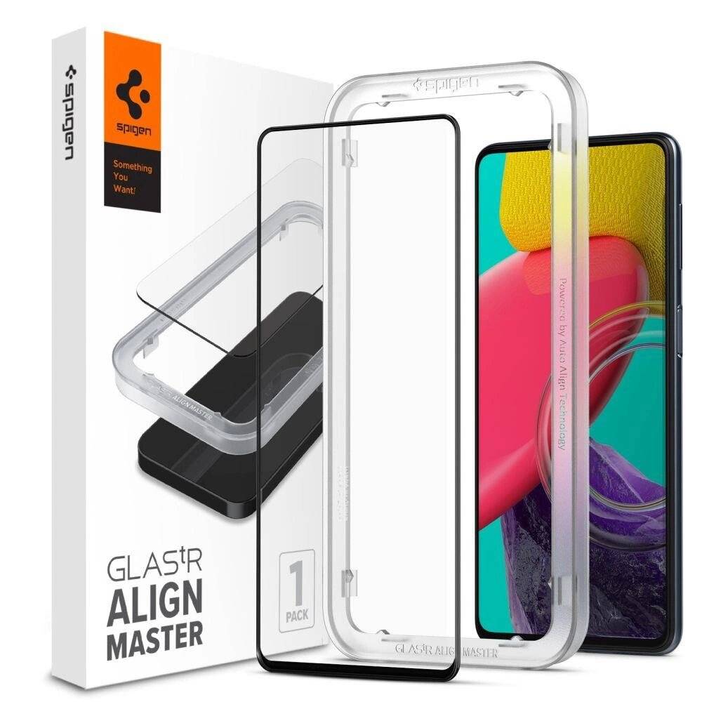 Spigen ALM Glass FC gehärtetes Glas Samsung Galaxy M53 5G – Schwarz