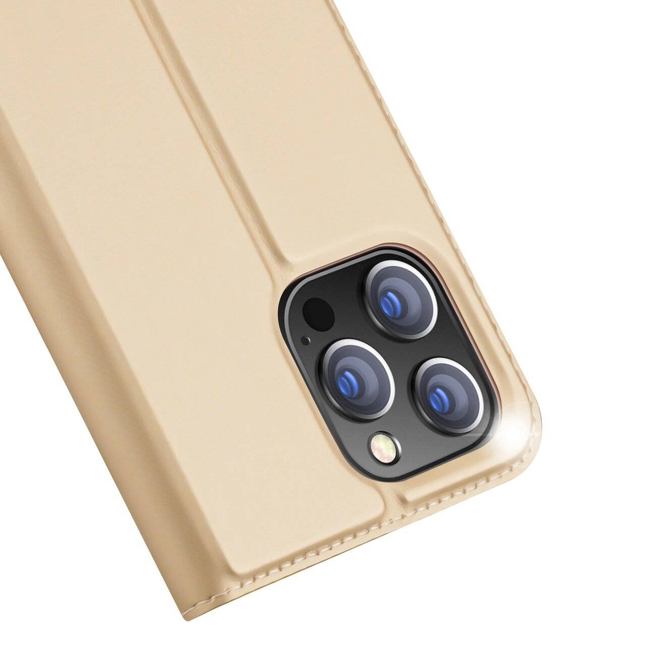 Dux Ducis Skin Pro Holster Flip Cover iPhone 14 Max gold