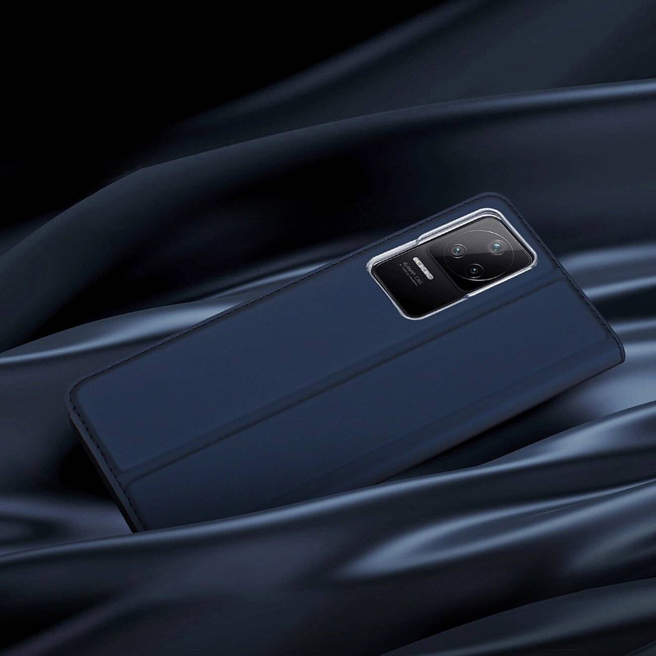 Dux Ducis Skin Pro Holster Cover Flip Xiaomi Poco F4 5G blau